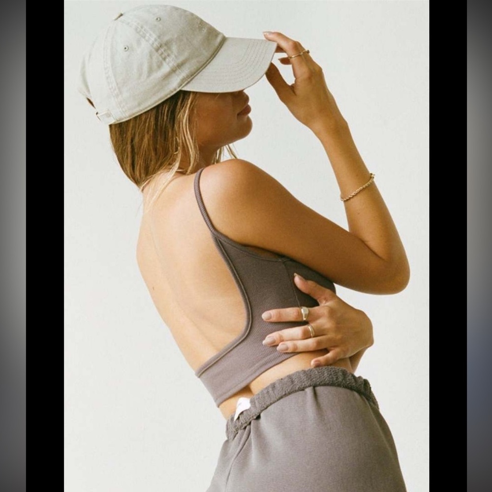 NWOT Joah brown low back crop cami top